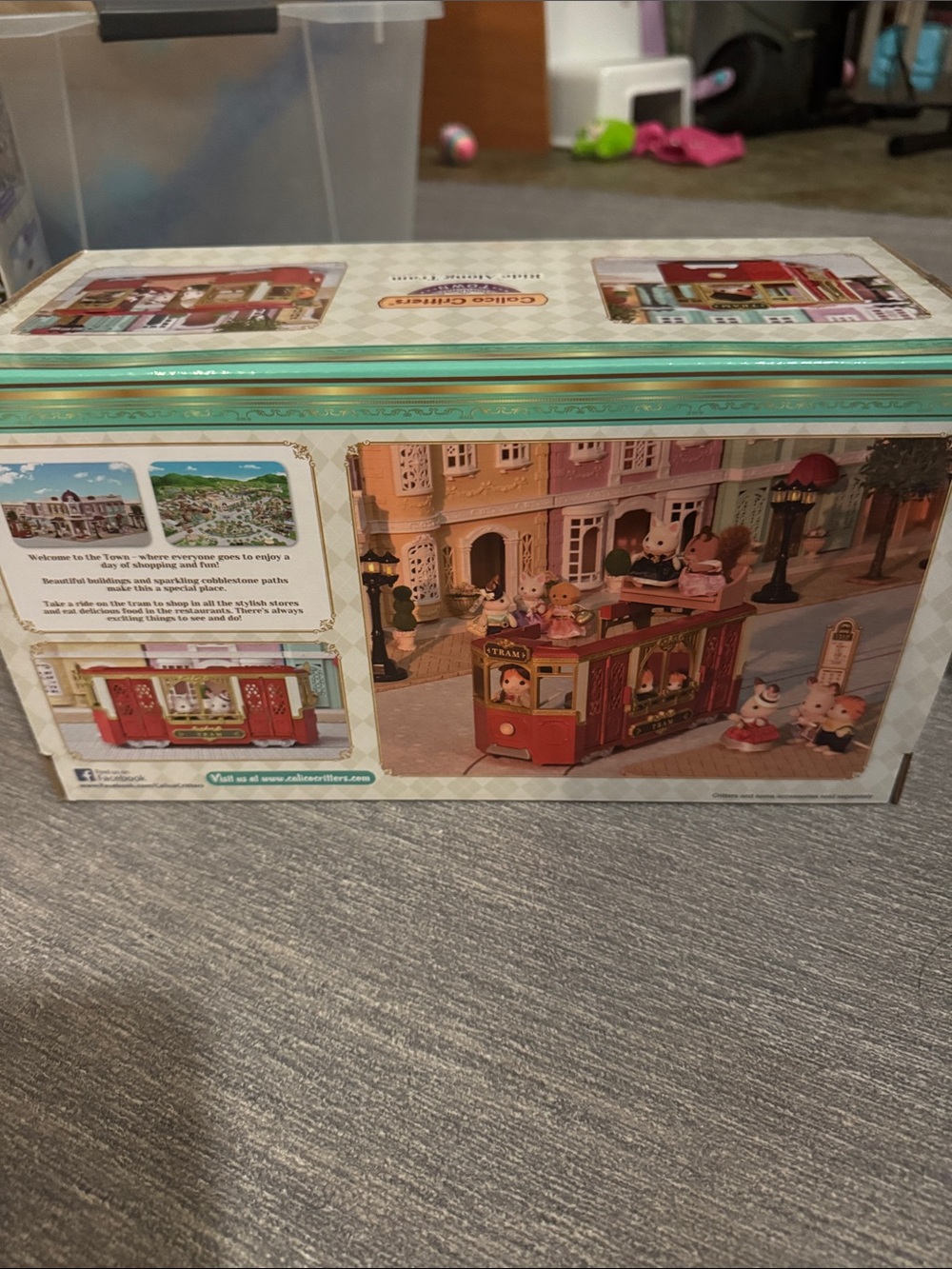 Calico Critters Ride Along Tram - Red and Gold Playset - Picture 3 of 3